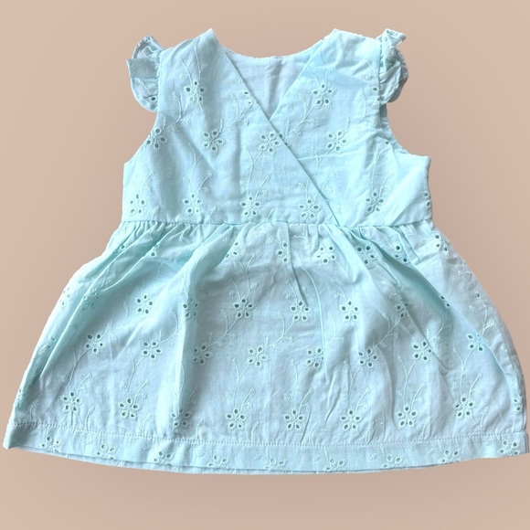 Newborn Eyelet Cotton Dress - Picture 2 of 3